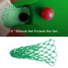 VGEBY1 Billiards Net Pockets, 6Pcs Heavy Duty Elastic Nylon Snooker Table Bag Billiards Pool Table Replacement Accessory view 4