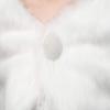 bluederst Bridal Plush Shawl for Women's Wedding Shawl Faux Fur Scarf Wraps for Evening Party Show view 3
