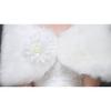 bluederst Bridal Plush Shawl for Women's Wedding Shawl Faux Fur Scarf Wraps for Evening Party Show view 4
