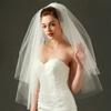 bluederst Tulle Bridal Veil Short Wedding Veil with Comb for Women Bride Fairy Marriage Accessory view 2