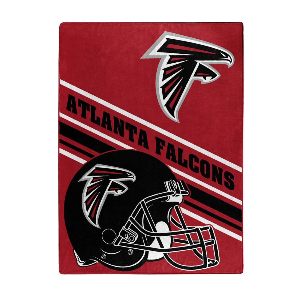 Northwest NFL Atlanta Falcons Unisex-Adult Raschel Throw Blanket, 60" x 80", Slant