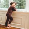 Vaenait Kids Toddler Long Sleeve Modal Sleepwear Pajamas 2pcs Set Modal Darkbrown S view 4