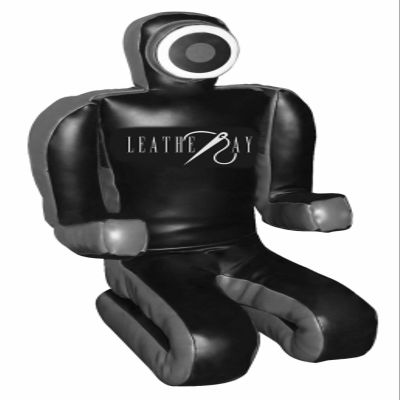 LEATHERAY MMA Jiu Jitsu Grappling Dummy Judo Punching Bag,Brazilian Jiu Jitsu Dummy,Wrestling Grappling BJJ Dummy Black Canvas- 48 inches-Unfilled