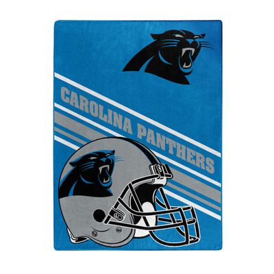 Northwest NFL Carolina Panthers Unisex-Adult Raschel Throw Blanket, 60" x 80", Slant