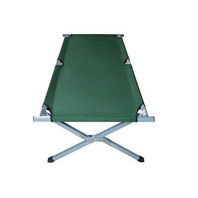 TimmyHouse Camping Folding Cot Military Medical Hiking Fish Bed Sleeping Cot Carry Bag