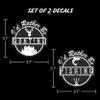 I'd Rather Be Hunting or Fishing Vinyl Decal - Set of 2 Stickers Decals view 3