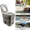 HongK- Outdoor/Indoor 20L 5 Gallon Portable Toilet Flush Travel Camping Potty Commode view 2