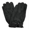 BARRINGTON Womens Soft Black Bow Stretch Fit Texting & Tech Touchscreen Driving Gloves