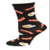 Hot Sox Kids Eggs And Bacon Socks 1 Pair, Black, Kids L/XL view 1