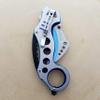 Falcon Claw Thumb Hole Opening Karambit Folding Pocket Knife 7.75 EDC Knife with 440 Stainless Steel Blade, Ring Handle & Pocket Clip, Camping & Everyday Utility Use view 4