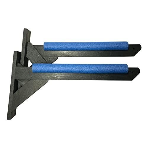 ReRackiT - Outdoor or Indoor Wall Mounted Poly Kayak Rack, SUP Rack - Stackable (Holds 3 Rack Kayaks/SUPs))