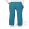 KOI Basics Women's Holly Cargo Scrub Pants, 8 Pockets, Drawstring Waist Teal Medium view 2