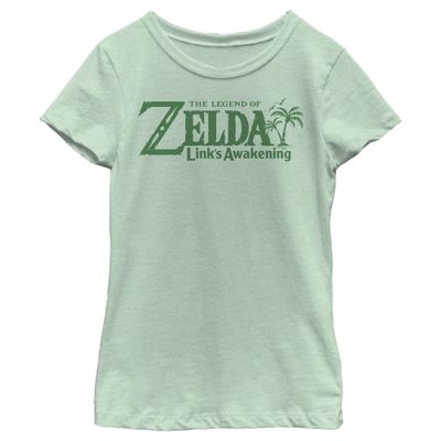 Fifth Sun girls Nintendo Eng Logo Short Sleeve Tee T Shirt, Mint, X-Small US