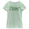 Fifth Sun girls Nintendo Eng Logo Short Sleeve Tee T Shirt, Mint, X-Small US view 1
