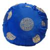 Taraluna - Fair Trade, Organic & Green Gifts Zen Zafu Sitting or Meditation Cushion with Silk Brocade Cover (Blue/Gold) view 1