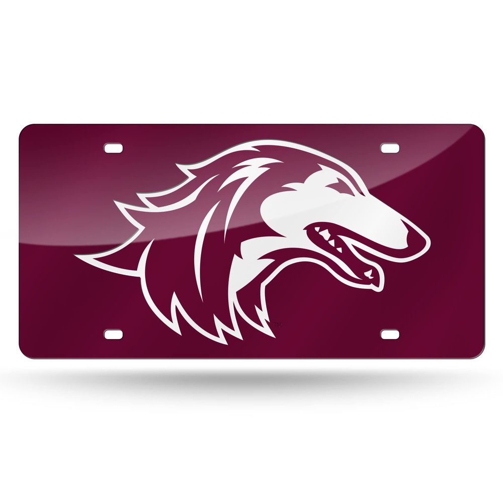Rico Industries NCAA Southern Illinois Salukis Laser Inlaid Metal License Plate Tag