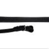 Rhinegold R195-HAV Italian Leather Flexible Grip Rubber Reins-Havana, One Size view 1