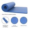 Foam Sleeping Pad for Camping - 1.25-Inch-Thick Waterproof Sleep Pad with Carry Straps for Cots, Tents, or Sleepovers by Wakeman Outdoors (Blue) view 2