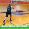 GoSports Basketball Rebounder with Adjustable Frame, Rubber Grip Feet and Sandbags - Portable Passback Training Aid view 2