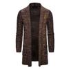 HZCX FASHION Men's Slim Fit Long Sleeve Open Front Cardigan Sweater with Pockets SJXZ1812-YM035-60-CO-US L Coffee view 1