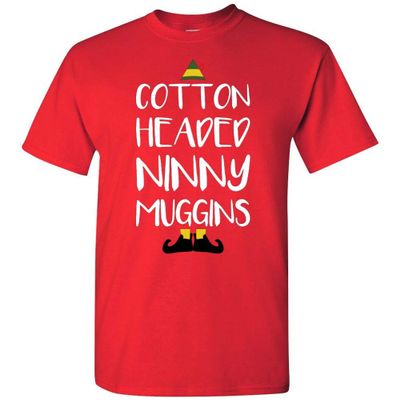 Cotton Headed Ninny Muggins - Elf - T-Shirt (Red, 5XL)