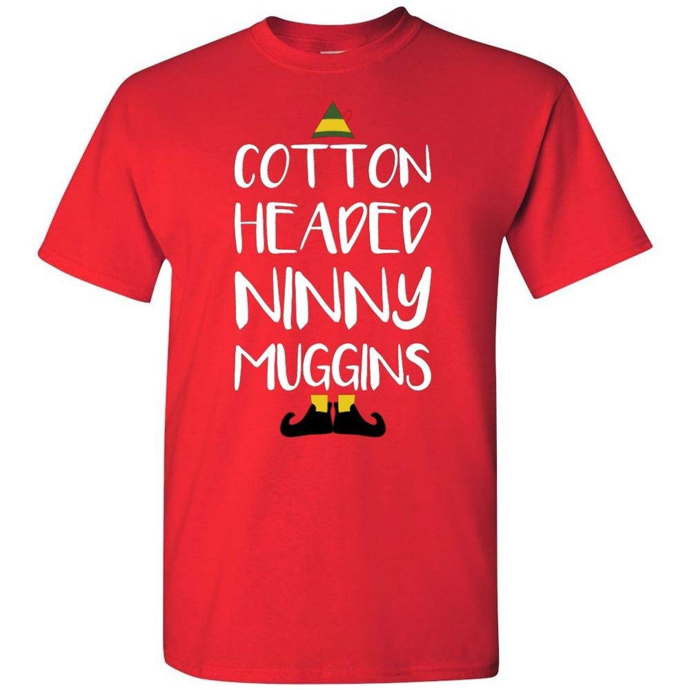 Cotton Headed Ninny Muggins - Elf - T-Shirt (Red, 5XL)