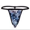 Swbreety Men's Skull Print G String Thong Bikini Underwear Briefs Underpants Blue view 1
