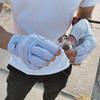 Drasry UV Protection Fishing Fingerless Gloves Men Women UPF 50+ SPF for Fishing Kayak Paddling Hiking Sailing Rowing Sun Gloves Gray L view 4