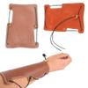 SHARROW Archery Leather Arm Guard Adjustable Protective Gear Armguard Bow Bracers Hunting Shooting Brown view 1