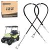 10L0L Golf Cart Brake Cable for Club Car Precedent 2008-up, L+R Driver and Passenger Side, OEM# 103528701 102557501 103528702 102557502 (1 Set) view 1