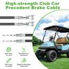 10L0L Golf Cart Brake Cable for Club Car Precedent 2008-up, L+R Driver and Passenger Side, OEM# 103528701 102557501 103528702 102557502 (1 Set) view 4