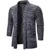 HZCX FASHION Men's Slim Fit Long Sleeve Open Front Cardigan Sweater with Pockets SJXZ1812-YM035-60-GR-US M Grey view 2