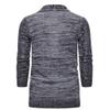 HZCX FASHION Men's Slim Fit Long Sleeve Open Front Cardigan Sweater with Pockets SJXZ1812-YM035-60-GR-US M Grey view 3