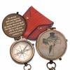 Be Strong and Courageous Brass Religious Compass Gift Confirmation Baptism Easter Christian Catholic Graduation Trekking Adventure Engraved Scripture Prayer Gift for Men Women Teenage Boys Girls view 1