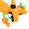 ChromeWheels Scooter for Kids, Deluxe 3 Wheel Scooter for Toddlers 4 Adjustable Height Glider with Kick Scooters, Lean to Steer with LED Flashing Light for Ages 3-6 Girls Boys, Yellow view 3