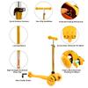 ChromeWheels Scooter for Kids, Deluxe 3 Wheel Scooter for Toddlers 4 Adjustable Height Glider with Kick Scooters, Lean to Steer with LED Flashing Light for Ages 3-6 Girls Boys, Yellow view 4