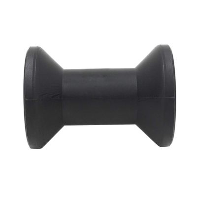 GHmarine 4 Inch Width Boat Trailer Black Molded Rubber Spool Roller - 5/8 Hole