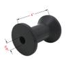 GHmarine 4 Inch Width Boat Trailer Black Molded Rubber Spool Roller - 5/8 Hole view 2