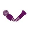 Scott Edward Purple Stripes Golf Club Covers Set of 5 Fit for Driver Wood(460cc)*1, Fairway Wood*2,and Hybrid(UT)*2, (Violet) view 4