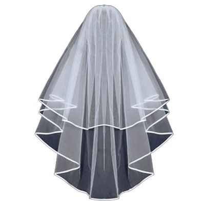 Lace Black Wedding Veil Bridal Veil Halloween Cosplay Witch Headwear Tulle Veils