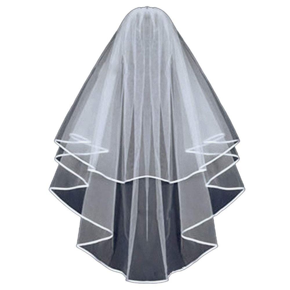 Lace Black Wedding Veil Bridal Veil Halloween Cosplay Witch Headwear Tulle Veils