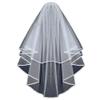Lace Black Wedding Veil Bridal Veil Halloween Cosplay Witch Headwear Tulle Veils view 1