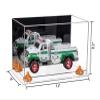 Better Display Cases Versatile Acrylic Display Case - Medium Rectangle Box with Mirror, Orange Risers and Clear Base 14" x 8" x 8.5" (A011-OR) view 2