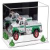 Better Display Cases Versatile Acrylic Display Case - Medium Rectangle Box with Mirror, Green Risers and Clear Base 14" x 8" x 8.5" (A011-GRR) view 1