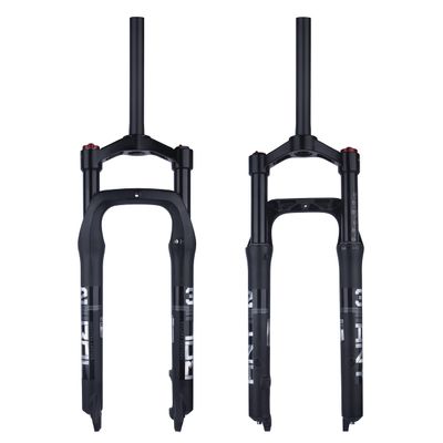 BOLANY Snow Bike Front Fork for A Bicycle 26inch Aluminum Alloy Air Gas Fat Fork Bike for 4.0" Tire Bicycle Accessories