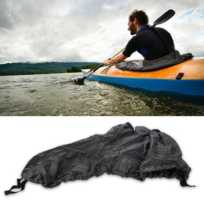 Acouto Spray Skirt Kayak Adjustable Kayak Spray Cover Nylon Kayak Spray Skirt Cover Water Sports Accessory(Gray)