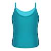 winying Girls Adjustable Shoulder Straps Shiny Sequins Tank Top Camisole Party Stage Show Vest Sequined Lake_Blue 12 (XL) view 3