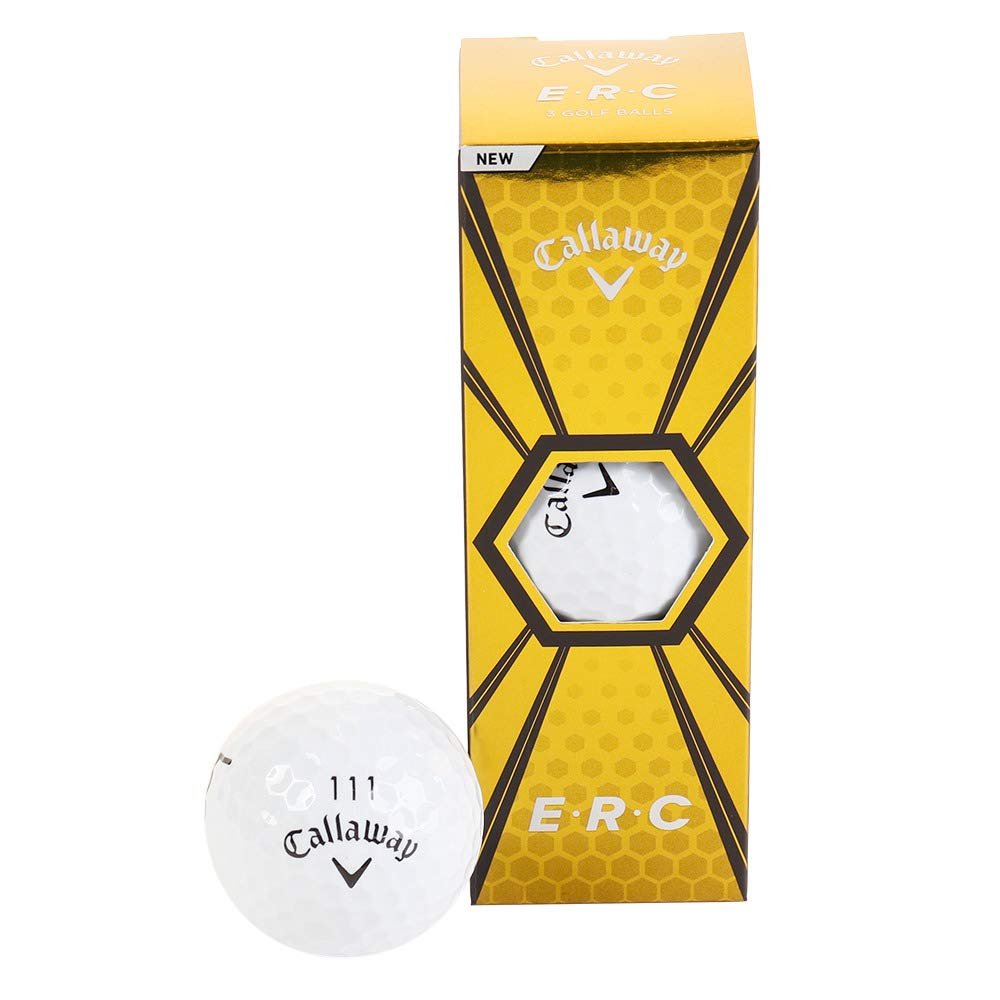 Callaway E-R/C Balls, White, 3-Pack, BL CG ERC 19 3B WH