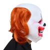 Smile Clown Latex Mask Hair Halloween Scary Full Headpiece Funny Party Decoration Props view 2