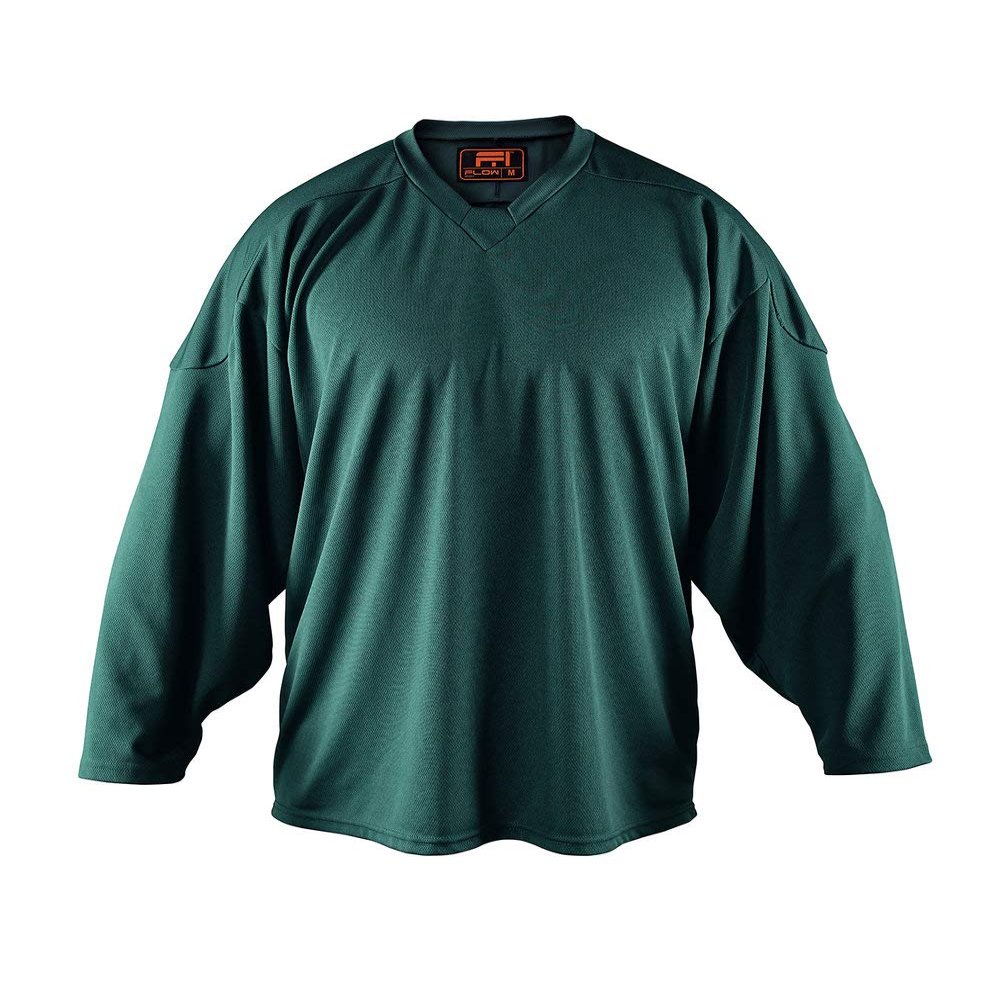 Flow Hockey Jersey - Solid Practice Jersey Senior Small Forest Green